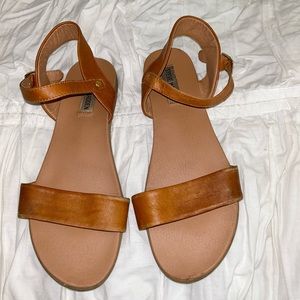 Steve Madden tan sandals, size 9